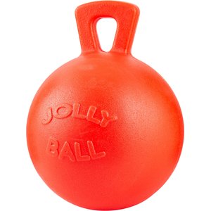 Horsemen's Pride Jolly Ball Horse Toy, Orange, 10-in