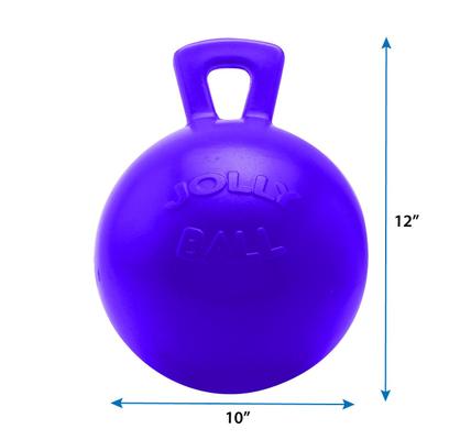 Show full view: Horsemen's Pride Jolly Ball Horse Toy, Purple, 10-in slide 2 of 4