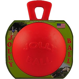 Horsemen's Pride Jolly Ball Tug-n-Toss Boxed Horse Toy, 8-in, Orange
