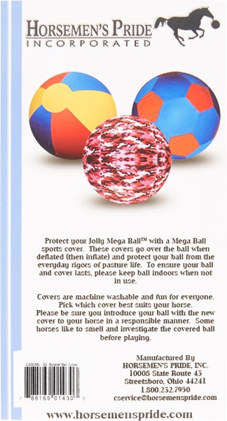 Show full view: Horsemen's Pride Mega Ball Cover Horse Toy, Soccer Ball, 30-in slide 3 of 5