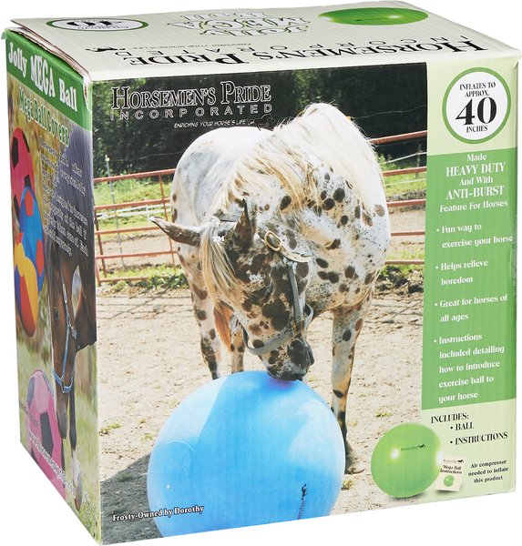 Show full view: Horsemen's Pride Mega Ball Horse Toy, Green, 40-in slide 3 of 5