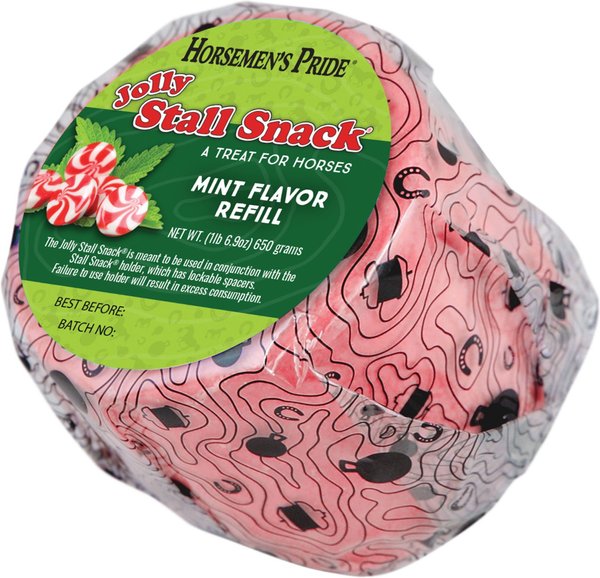 Show full view: Horsemen's Pride Stall Snack Horse Treat Refill, Mint Flavor, 1.5-lb slide 2 of 3
