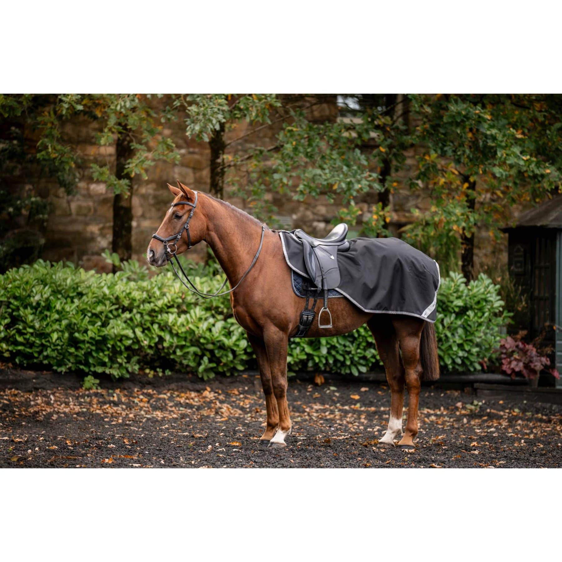 Horseware Amigo Ripstop Horse Exercise Sheet, Black/Grey/Grey, Small