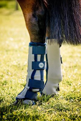 Show full view: Horseware Ireland Horse Fly Boots, Navy, Cob slide 2 of 3