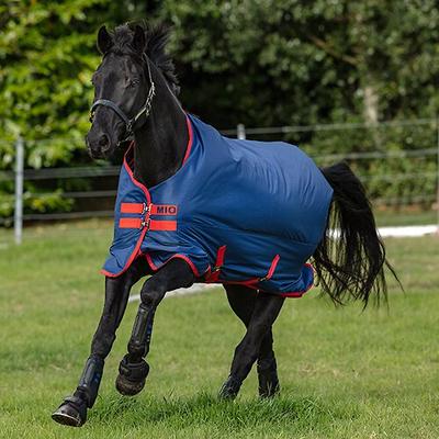 Show full view: Horseware Ireland Mio Horse Turnout Sheet, Dark Blue/Dark Blue & Red, 72 slide 1 of 3