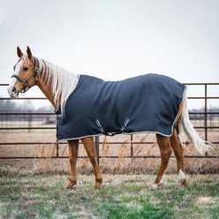 Horseware Ireland Rambo Techni Waffle Horse Cooler, Navy, 75-in