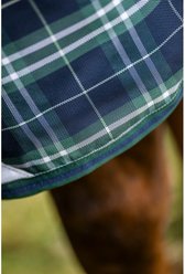 Horseware Rhino Wug Varei-Layer 250g Horse Turnout, Hunter Check/Green/Navy, 87 slide 2 of 5