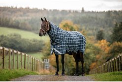 Horseware Rhino Wug Varei-Layer 250g Horse Turnout, Hunter Check/Green/Navy, 87