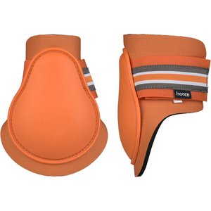 Horze Adepto Fetlock Horse Boots, 2 count, Coral Gold, Horse