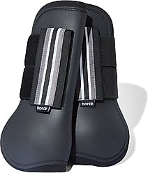 Horze Adepto Tendon Horse Boots, 2 count, Black, Horse