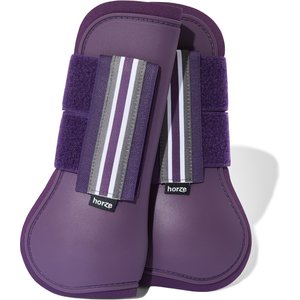 Horze Adepto Tendon Horse Boots, 2 count, Blackcurrant Purple, Horse