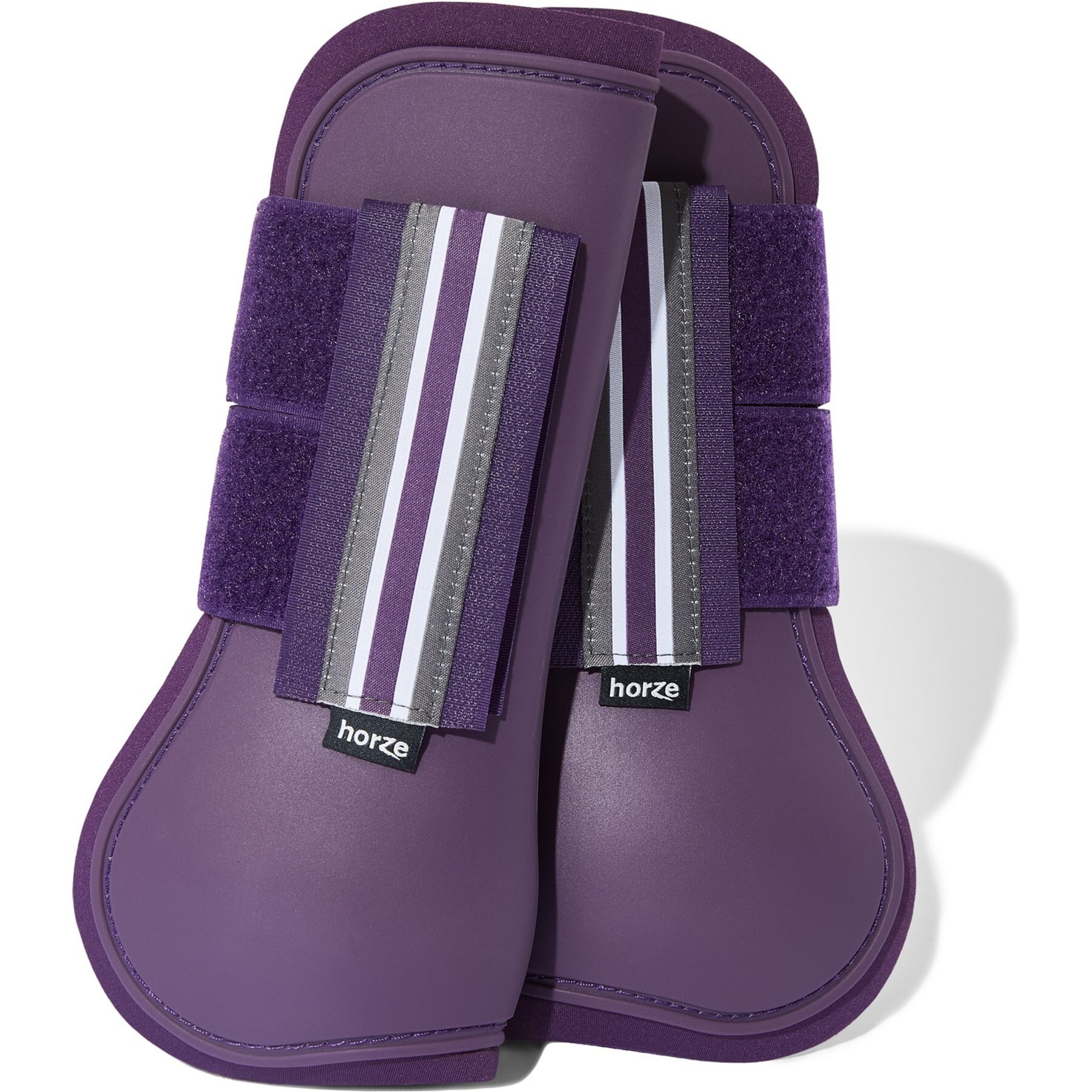 Horze Adepto Tendon Horse Boots, 2 count, Blackcurrant Purple, Pony