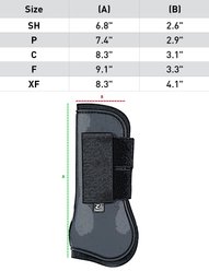 Horze Adepto Tendon Horse Boots, 2 count, Dark Navy, Warmblood slide 2 of 3