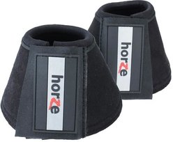 Horze All Purpose Horse Bell Boots, 2 count, Black, Medium