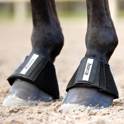 Show full view: Horze All Purpose Horse Bell Boots, 2 count, Black, Medium slide 8 of 9