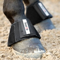 Horze All Purpose Horse Bell Boots, 2 count, Black, X-Large slide 2 of 9