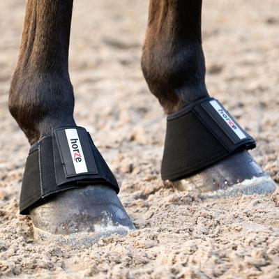 Show full view: Horze All Purpose Horse Bell Boots, 2 count, Black, X-Large slide 2 of 9