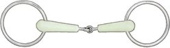 Horze Apple Flavor Loose Ring Snaffle Horse Bit, 5.25