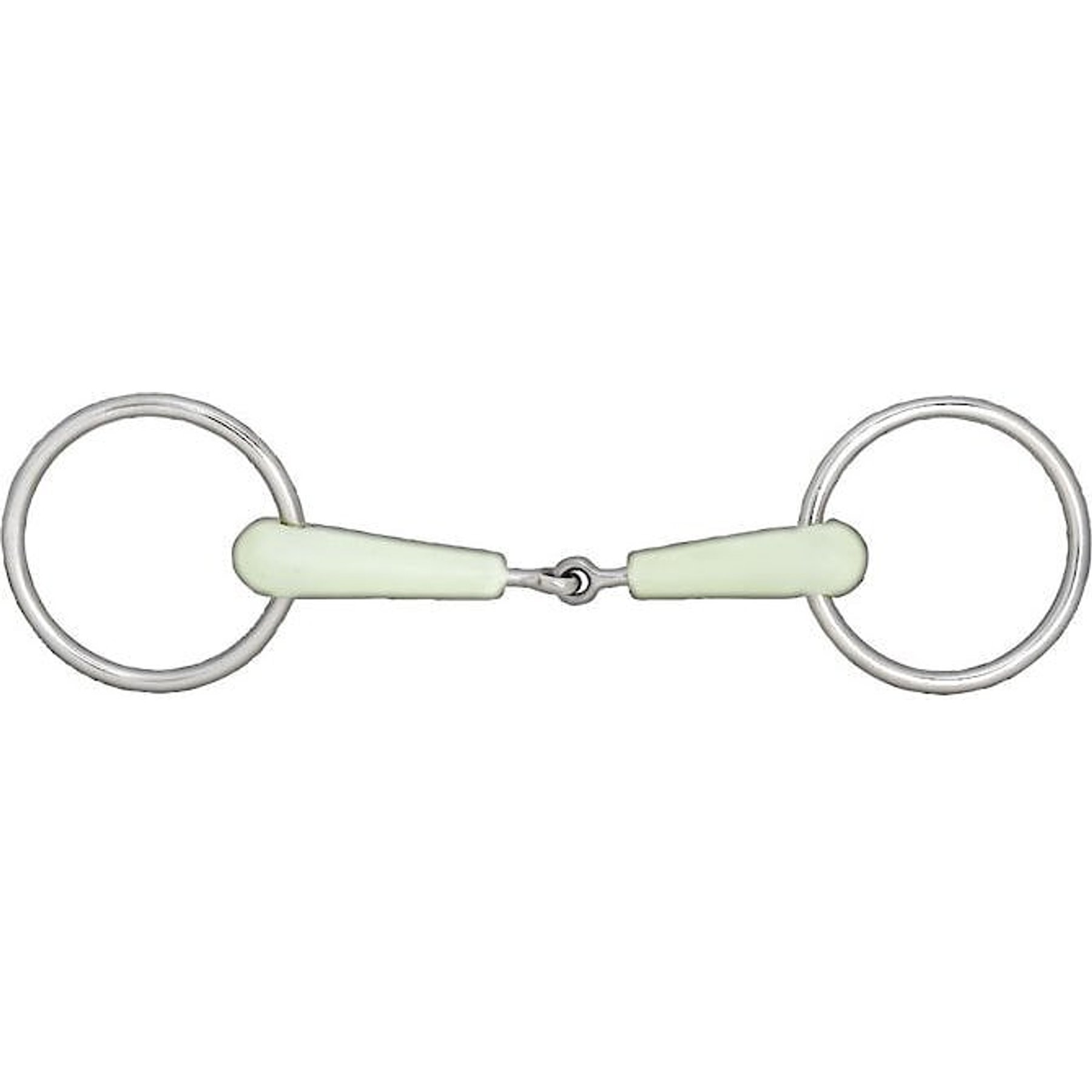 Horze Apple Flavor Loose Ring Snaffle Horse Bit, 5.25