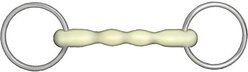 Horze Apple Flavor Mullen Mouth Loose Ring Snaffle Horse Bit, 4.5