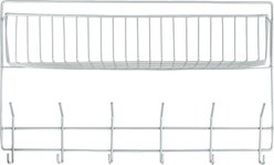 Horze Basket with Hooks, Silver