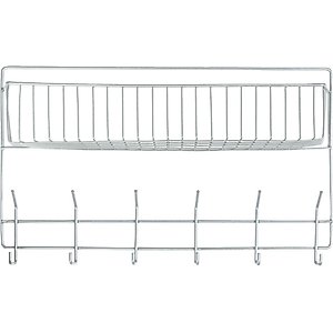 Horze Basket with Hooks, Silver