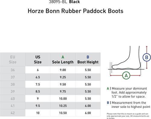 Show full view: Horze Bonn Rubber Paddock Boots, 8.5 slide 6 of 9