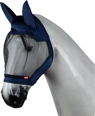 Show full view: Horze Cayman Horse Fly Mask, Blue, Small slide 3 of 4