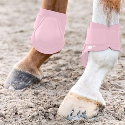 Show full view: Horze Chicago Fetlock Hind Horse Boots, 2 count, Lady Light Pink, Cob slide 8 of 12
