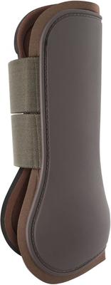 Show full view: Horze Chicago Tendon Open Front Horse Boots, 2 count, Chocolate Brown, Pony slide 8 of 11