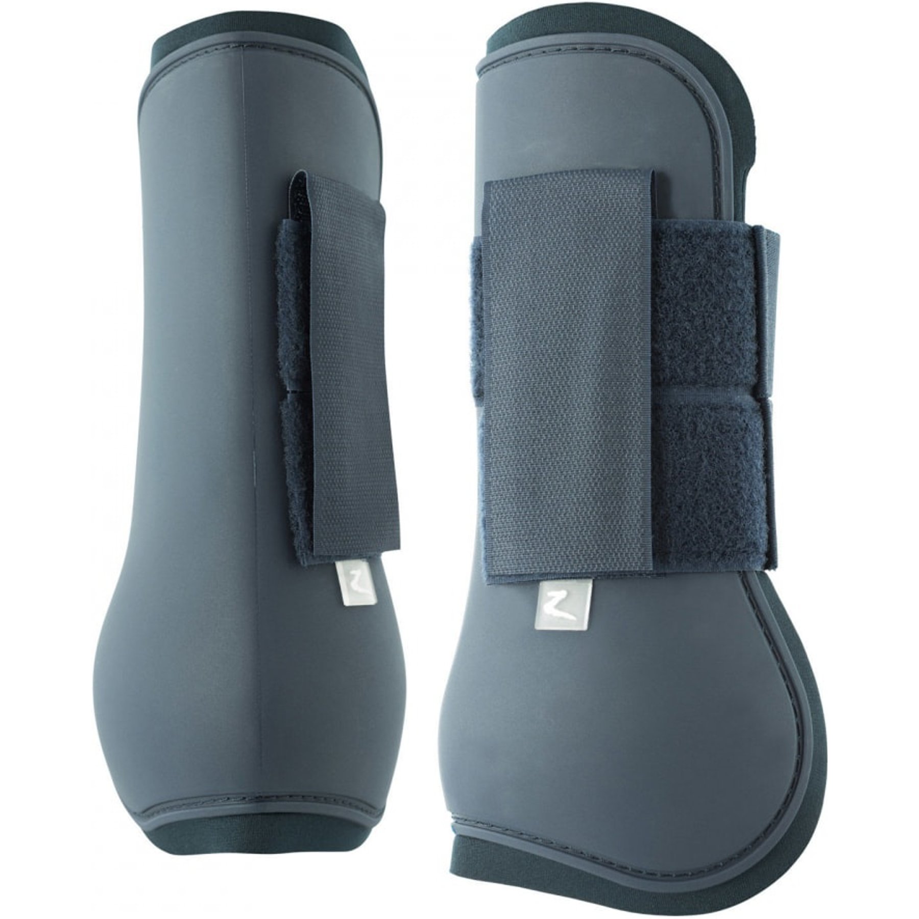 Horze Chicago Tendon Open Front Horse Boots, 2 count, Dark Dark Blue, Pony