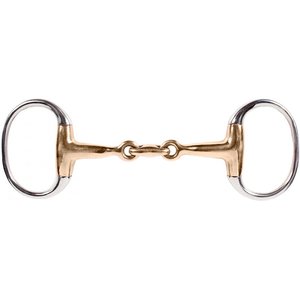 HORZE Copper Lozenge Link Eggbutt Snaffle Horse Bit, 5 - Chewy.com