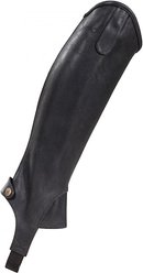 Horze Desta Synthetic Half Chaps, Black, Small