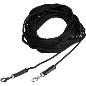 Horze Double Lunging Draw Horse Reins, Black, Horse