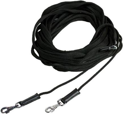 Show full view: Horze Double Lunging Draw Horse Reins, Black, Horse slide 1 of 1