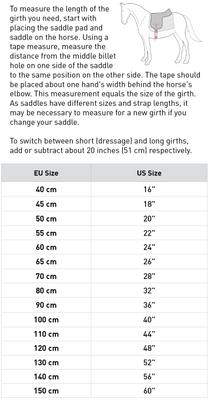 Show full view: Horze Dressage Girth, Black, 24-in slide 2 of 2