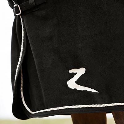 Show full view: Horze Fleece Horse Show Cooler, Black, 69-in slide 3 of 6