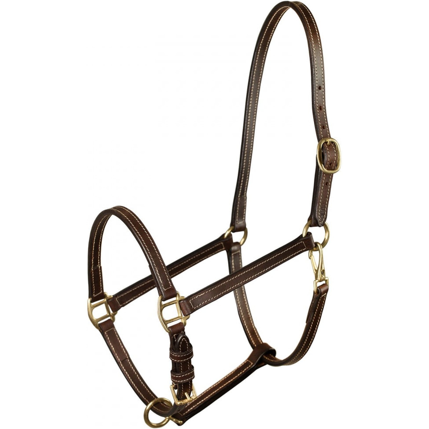 Horze Fremont Leather Horse Halter, Brown, Shetland