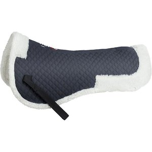 Horze Fur Half Saddle Pad, Grey, Horse