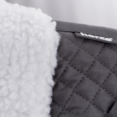 Show full view: Horze Fur Half Saddle Pad, Grey, Horse slide 3 of 9