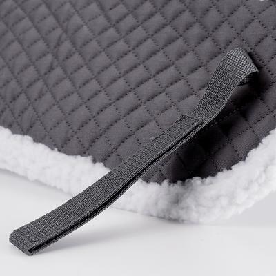 Show full view: Horze Fur Half Saddle Pad, Grey, Horse slide 4 of 9