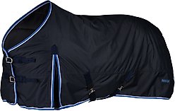 Horze Glasgow Heavyweight 350-g Horse Turnout Blanket, Dark Blue, 72-in slide 2 of 6