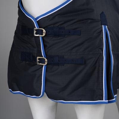 Show full view: Horze Glasgow Heavyweight 350-g Horse Turnout Blanket, Dark Blue, 78-in slide 4 of 5
