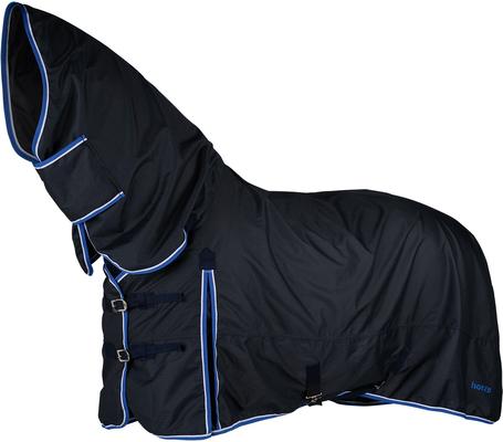 Show full view: Horze Glasgow Heavyweight Combo 400-g Horse Turnout Blanket, Dark Blue, 69-in slide 2 of 6