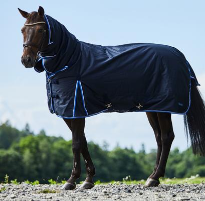 Horze Glasgow Heavyweight Combo 400-g Horse Turnout Blanket, Dark Blue