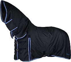 Horze Glasgow Medium Weight Combo 150-g Horse Turnout Blanket, Dark Blue, 66-in slide 2 of 5