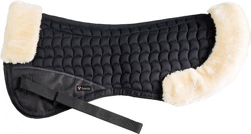 Show full view: Horze Half Saddle Pad, Black slide 1 of 2
