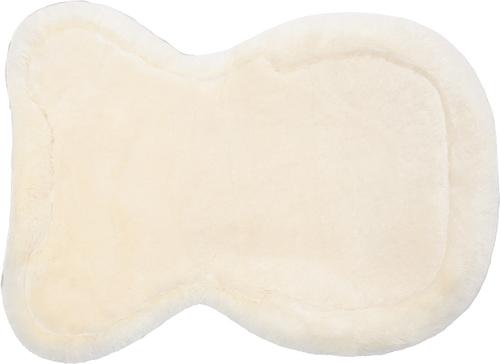 Show full view: Horze Harleigh Gel Saddle Pad with Full Lambskin Padding, Off-White slide 2 of 2