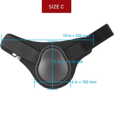 Show full view: Horze Horse Fetlock Boots, White & Grey, Cob slide 4 of 5