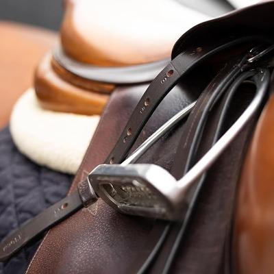 Show full view: Horze Horse Stirrup Leathers, Dark Brown, 49-in slide 4 of 4